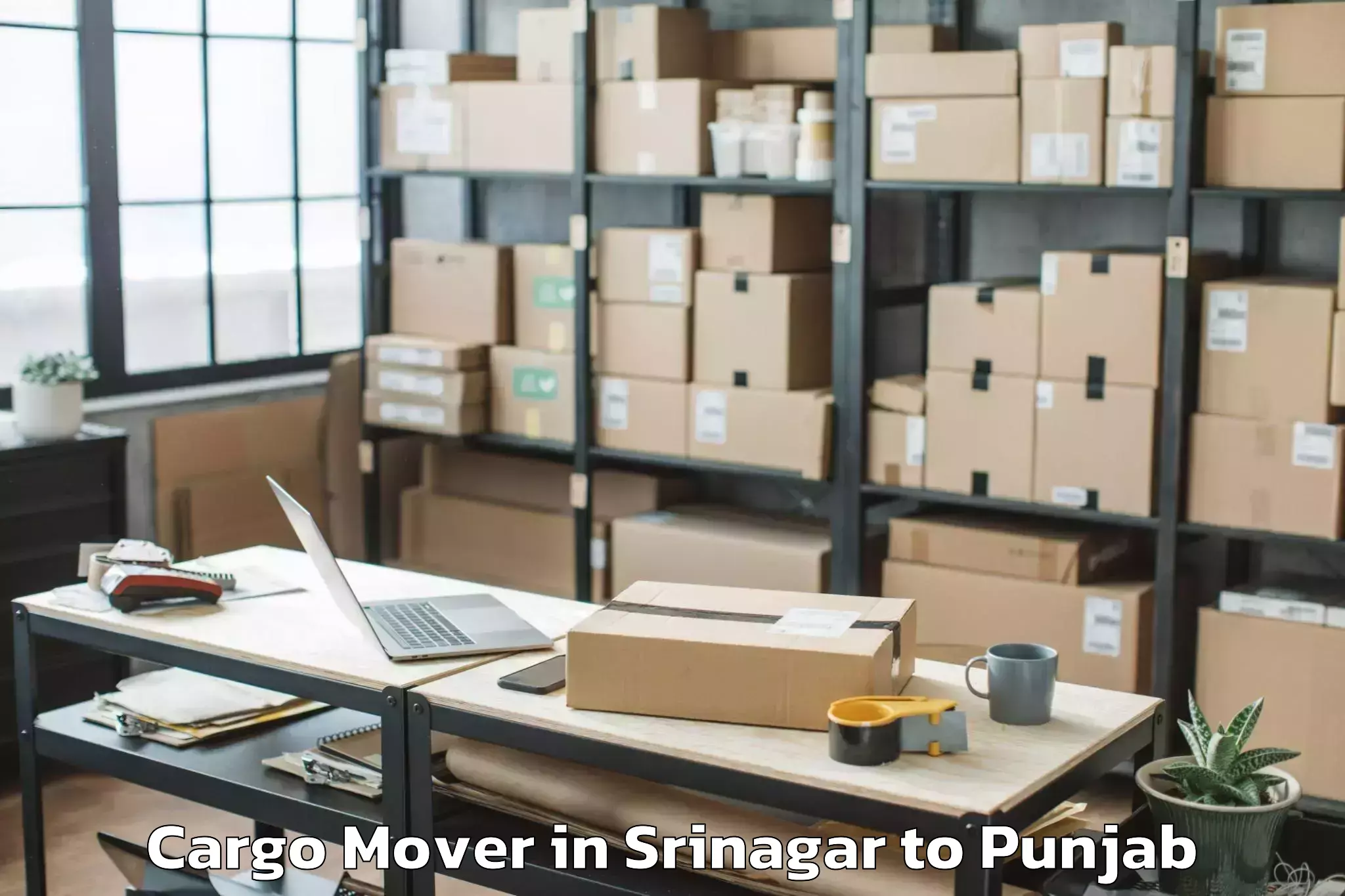 Srinagar to Rupnagar Cargo Mover Booking